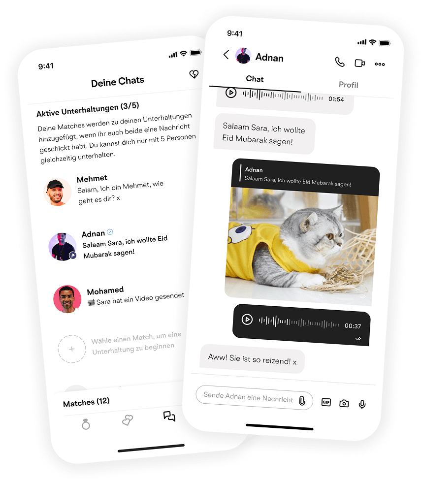 Muzz mockup image chat